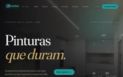 Miniatura do site de Carlos Roque Pinturas
