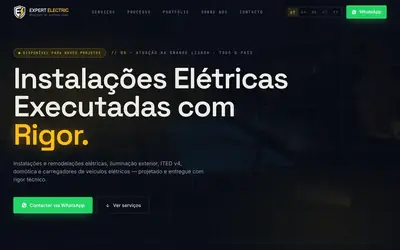 Miniatura do site de Expert Electric