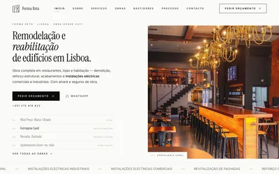 Miniatura do site de Forma Reta