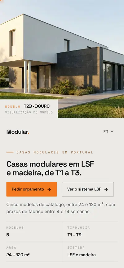 Site Modular no telemóvel (modularconstrucao.pt)